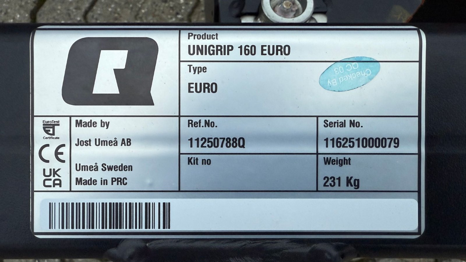 Sonstiges типа Alö Unigrip 160, Gebrauchtmaschine в Gjerlev J. (Фотография 3)