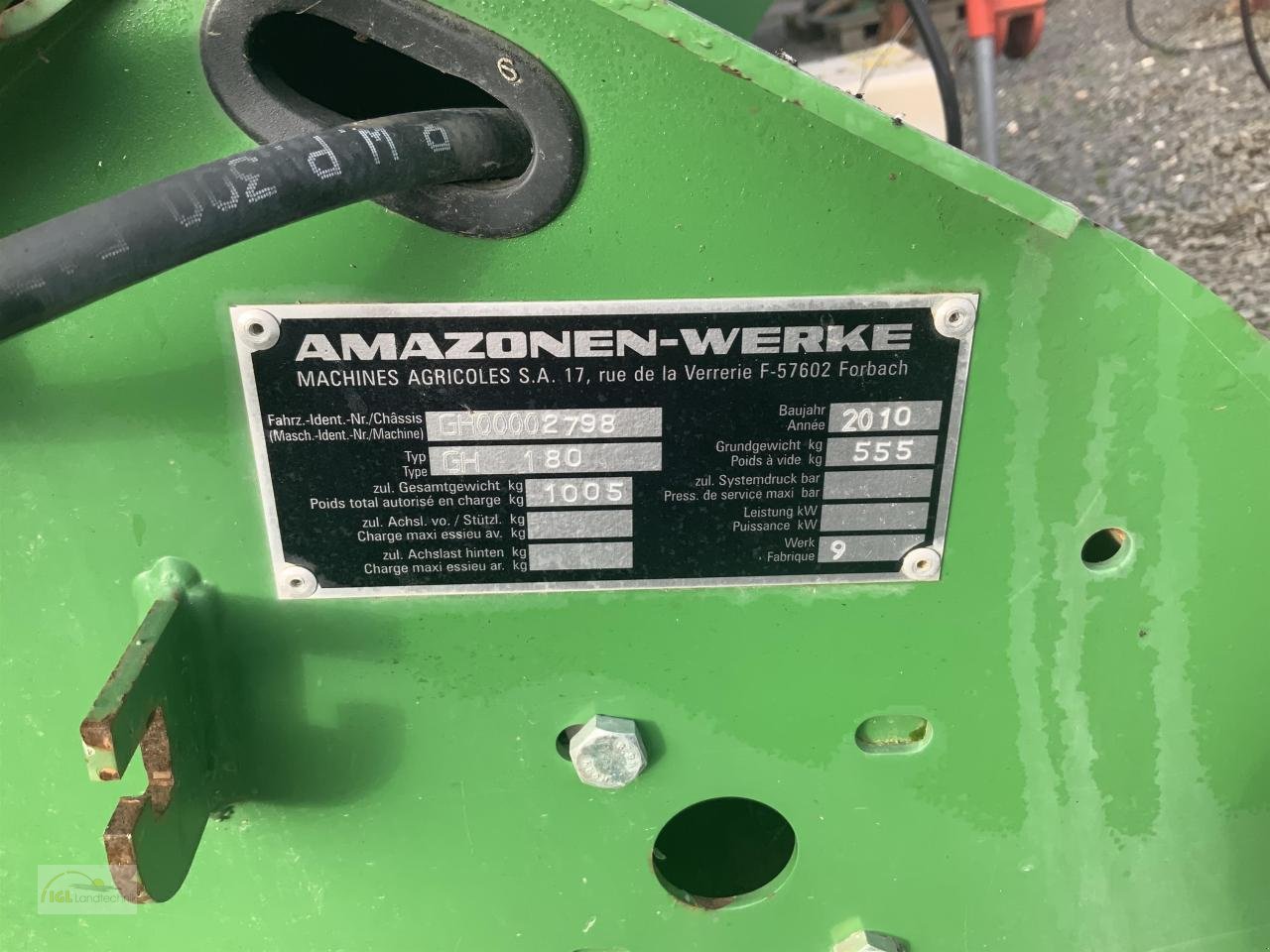 Sonstiges des Typs Amazone GH 180, Gebrauchtmaschine in Pfreimd (Bild 3)