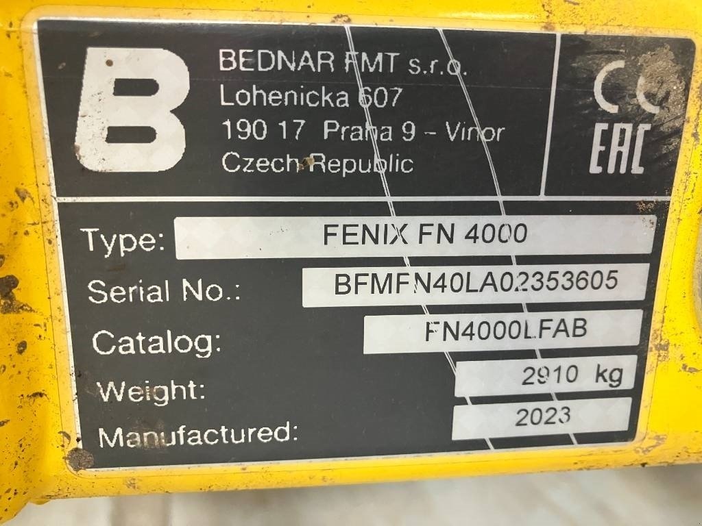 Sonstiges des Typs Bednar Fenix FN 4000, Gebrauchtmaschine in Hinnerup (Bild 14)