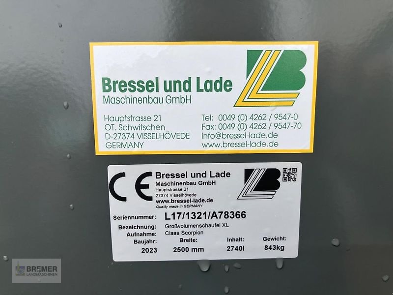 Sonstiges типа Bressel & Lade Großvolumenschaufel XL  CLAAS SCORPION  WEIDEMANN  KRAMER, Vorführmaschine в Asendorf (Фотография 12)
