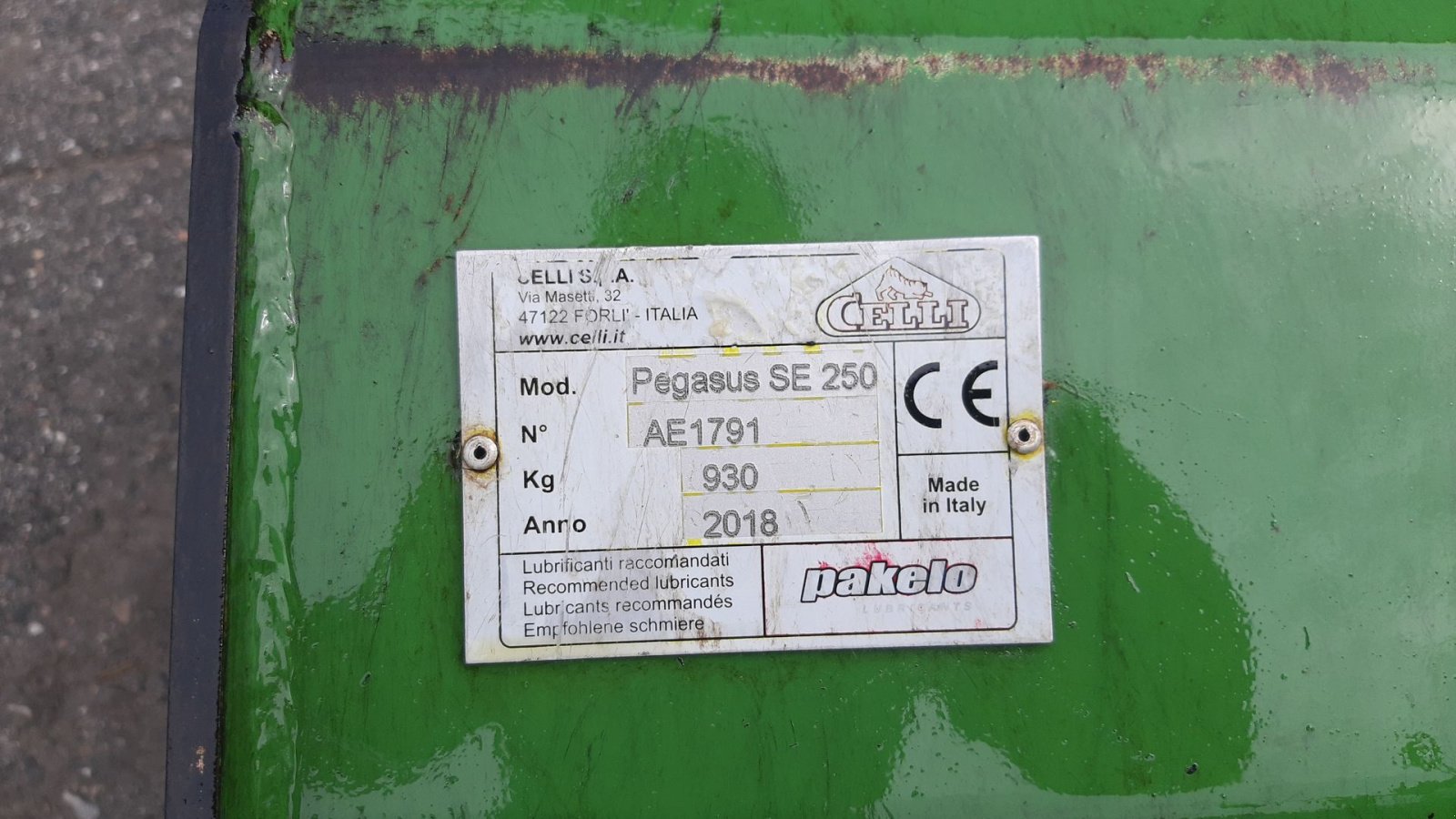 Sonstiges Türe ait Celli Pegasus SE 250, Gebrauchtmaschine içinde Hadsund (resim 6)