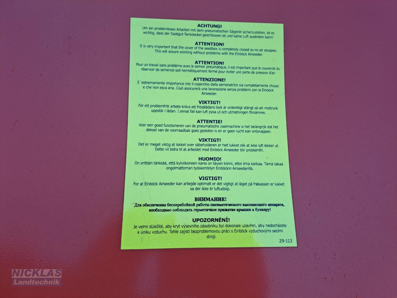 Sonstiges typu Dalbo P- Box- STI, Neumaschine v Schirradorf (Obrázek 7)