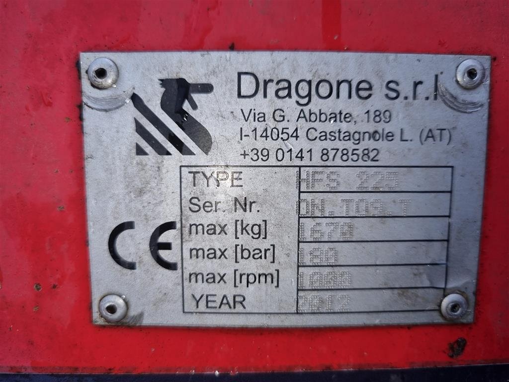 Sonstiges a típus DRAGONE HFS 225, Gebrauchtmaschine ekkor: Skærbæk (Kép 6)