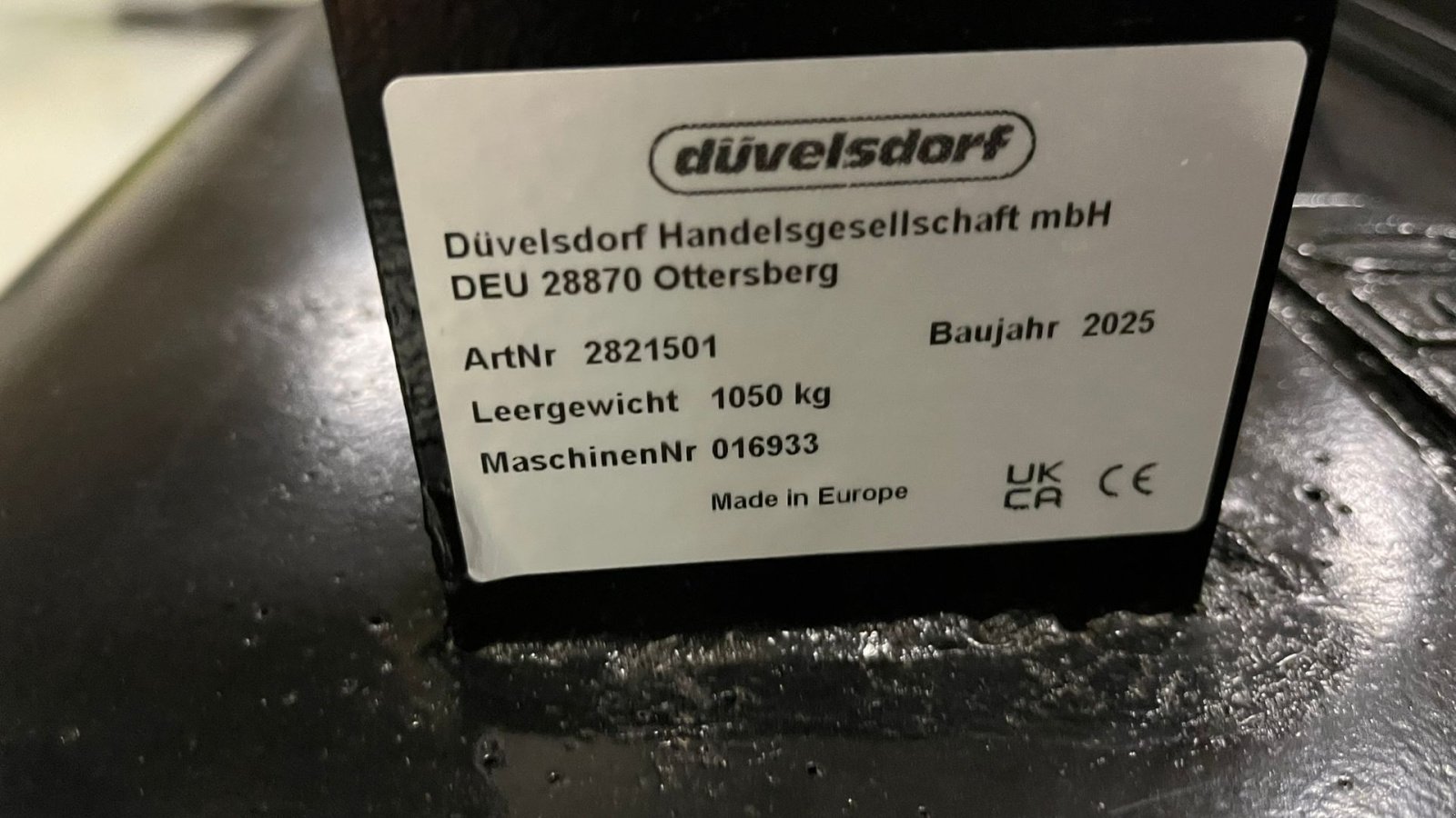 Sonstiges tipa Düvelsdorf Frontvægt 3 punkts ophæng, Gebrauchtmaschine u Nørager (Slika 2)