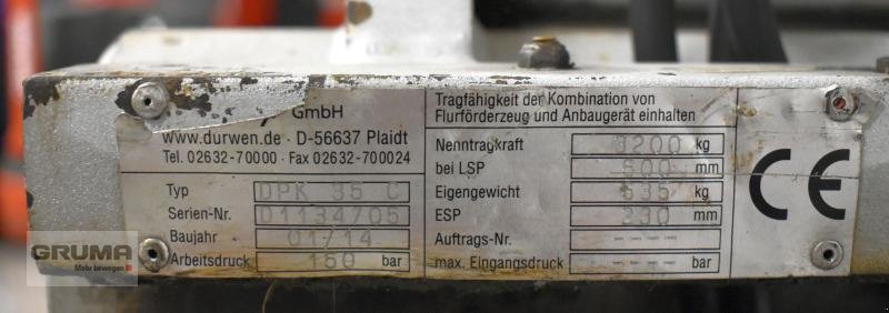 Sonstiges des Typs Durwen DPK 35 C, Gebrauchtmaschine in Friedberg-Derching (Bild 5)