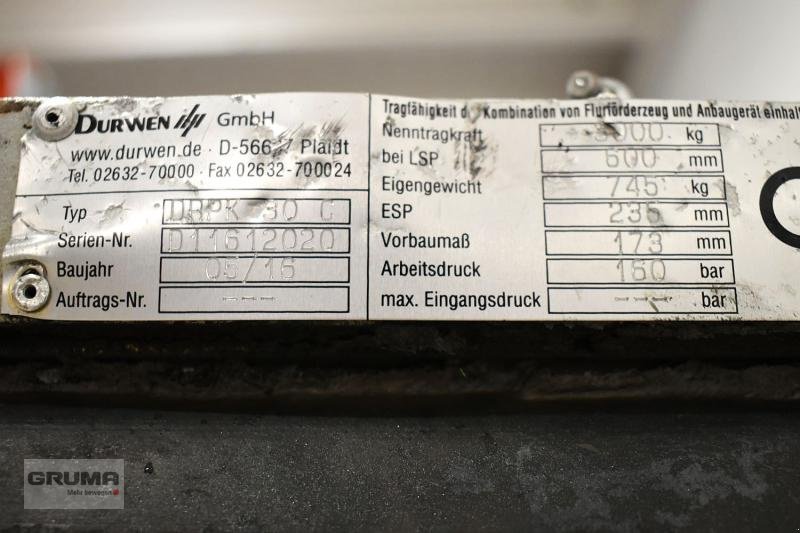 Sonstiges типа Durwen DRPK 30 C, Breite 1630 mm, Gebrauchtmaschine в Friedberg-Derching (Фотография 5)