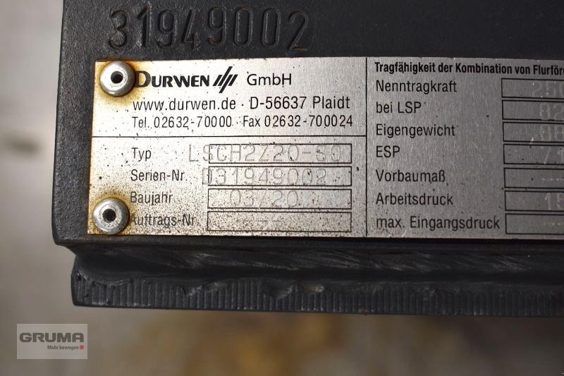 Sonstiges des Typs Durwen DURWEN LSCH 2Z 20-SO Breite 2000mm, Gebrauchtmaschine in Friedberg-Derching (Bild 4)