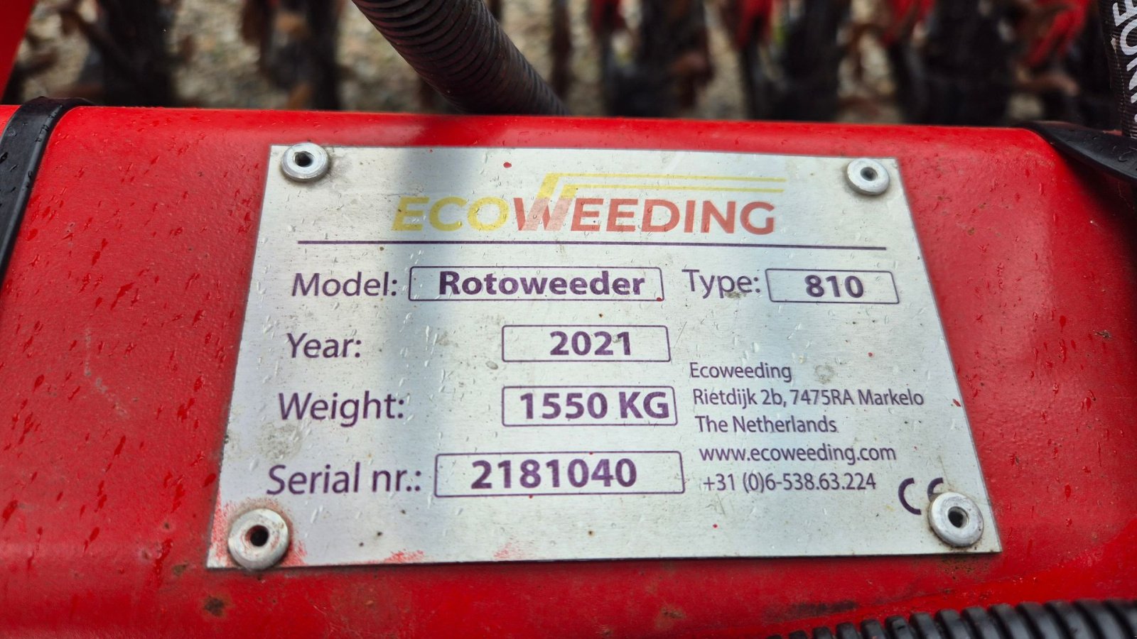 Sonstiges Türe ait Eco 810 rotoweeder, Gebrauchtmaschine içinde Skærbæk (resim 4)