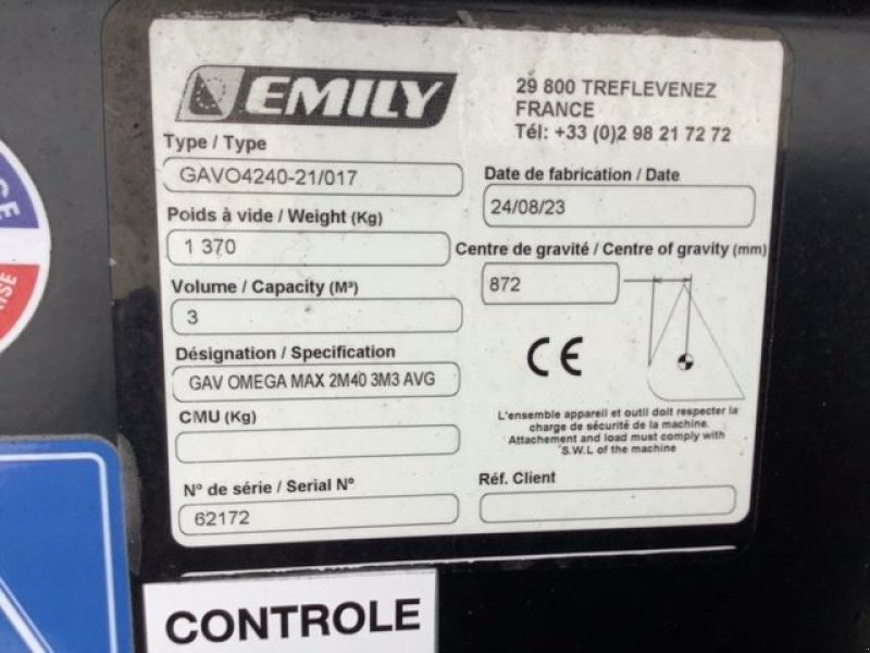 Sonstiges typu Emily omegamax, Gebrauchtmaschine v les hayons (Obrázok 6)