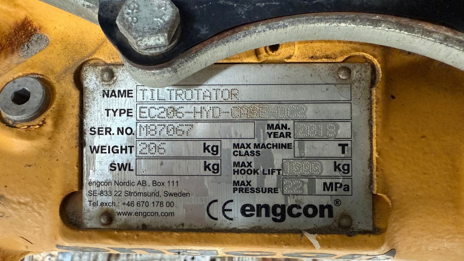 Sonstiges of the type Engcon Tiltrotator EC206, Gebrauchtmaschine in Gjerlev J. (Picture 3)