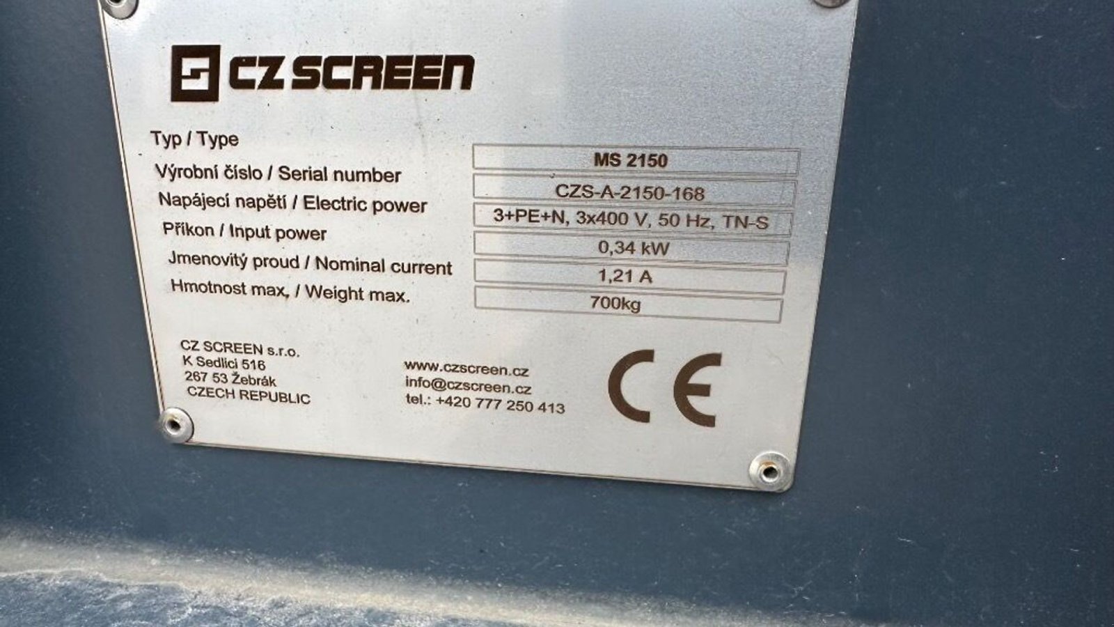 Sonstiges Türe ait Eyde Screen MS 2150, Gebrauchtmaschine içinde Rødovre (resim 3)