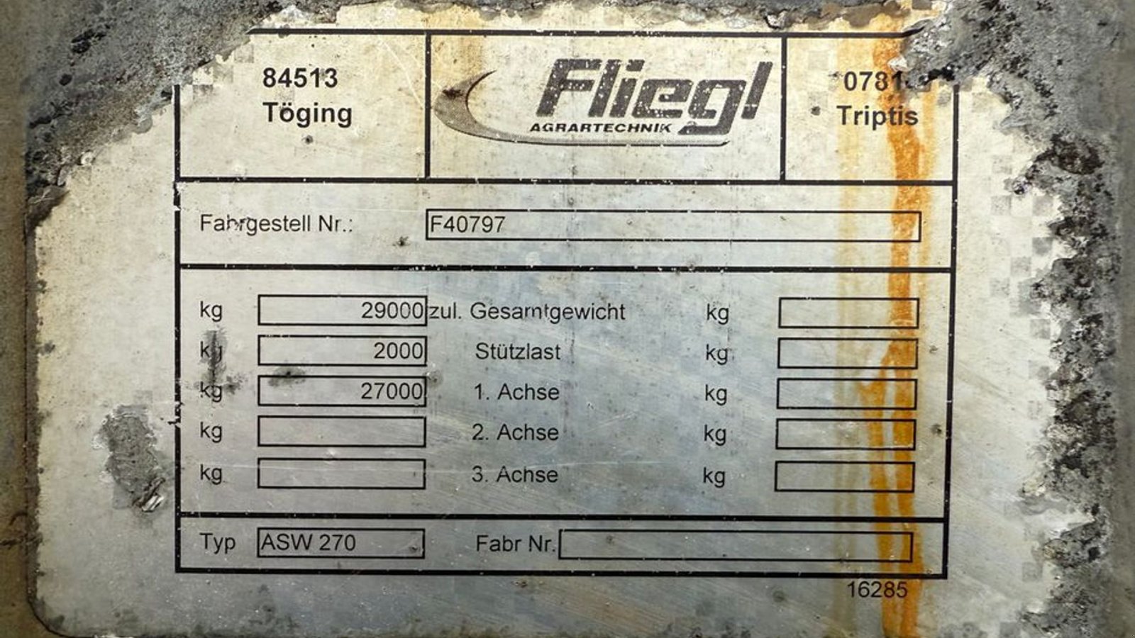 Sonstiges des Typs Fliegl ASW 270, Gebrauchtmaschine in Gjerlev J. (Bild 13)