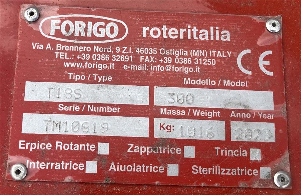 Sonstiges des Typs Forigo T18S - 300, Gebrauchtmaschine in Horsens (Bild 4)