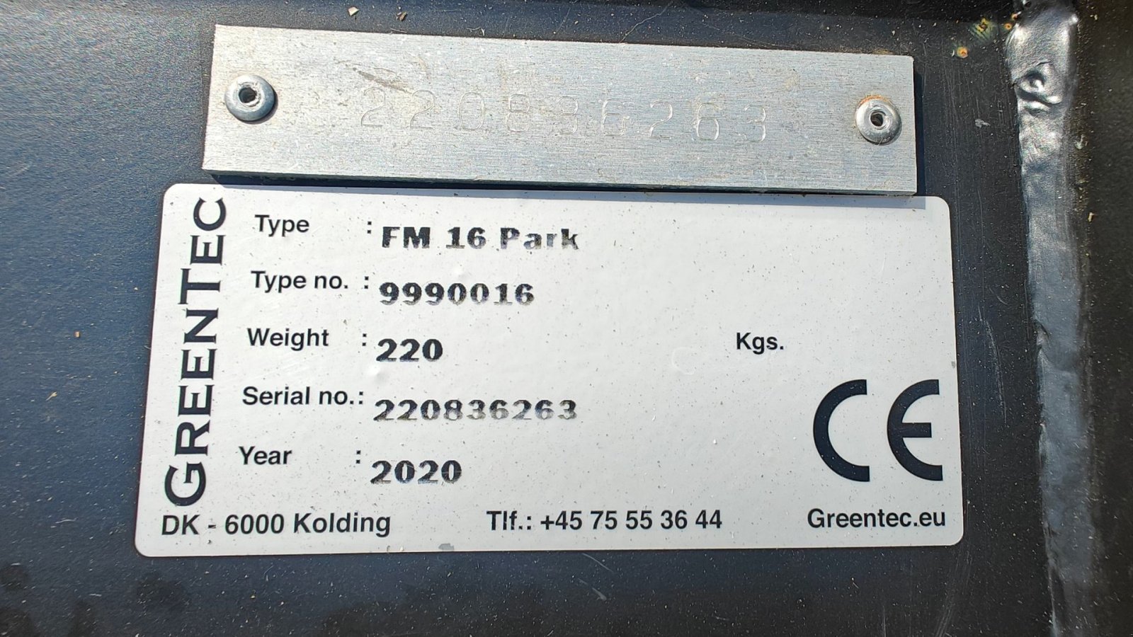 Sonstiges του τύπου Greentec FM 16 Park Hydraulisk DEMO - 160cm hydraulisk slagleklipper, Gebrauchtmaschine σε Holstebro (Φωτογραφία 7)