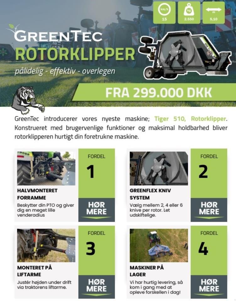 Sonstiges of the type Greentec TIGER 510, Gebrauchtmaschine in Hadsten (Picture 3)