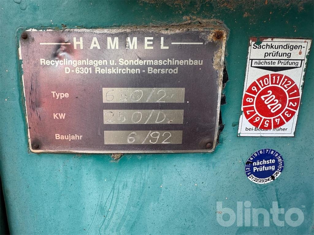 Sonstiges του τύπου Hammel 650/2, Gebrauchtmaschine σε Düsseldorf (Φωτογραφία 5)