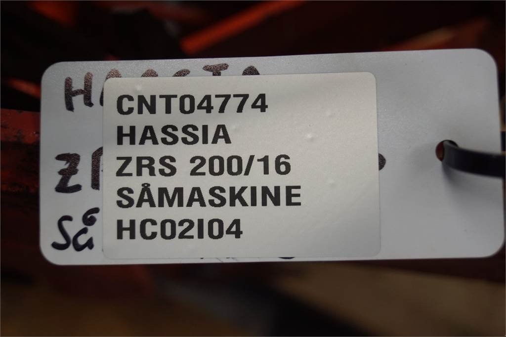 Sonstiges типа Hassia ZRS 200/16 Reservedele, Gebrauchtmaschine в Hemmet (Фотография 18)