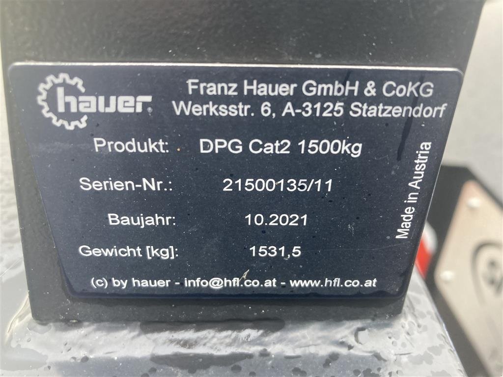 Sonstiges des Typs Hauer 1500 kg, Gebrauchtmaschine in Roskilde (Bild 4)