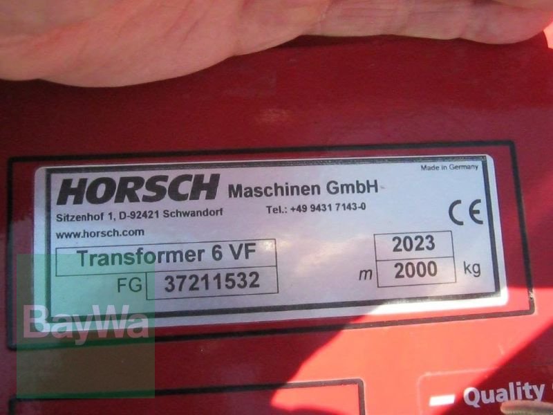 Sonstiges typu Horsch TRANSFORMER 6 VF, Vorführmaschine w Mindelheim (Zdjęcie 7)