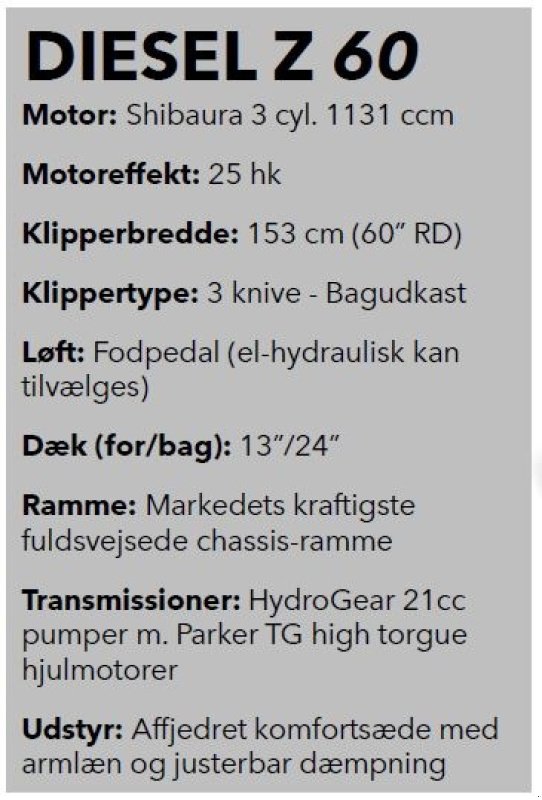 Sonstiges tip Hustler  Z Diesel 60" På lager til omgående levering, Gebrauchtmaschine in Vrå (Poză 7)
