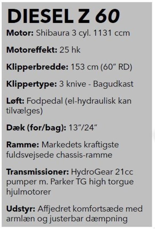 Sonstiges des Typs Hustler  Z Diesel 60" På lager til omgående levering, Gebrauchtmaschine in Vrå (Bild 7)