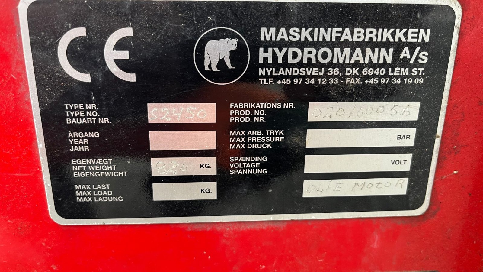 Sonstiges van het type Hydromann 2450 Hydromann S2450, Gebrauchtmaschine in Slangerup (Foto 2)