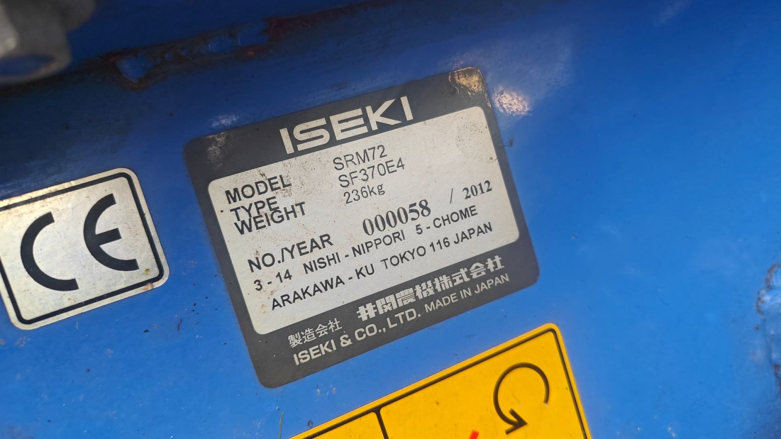 Sonstiges Türe ait Iseki SF 370 MEGET VELHOLDT - Inklusiv slagleklipper, Gebrauchtmaschine içinde Holstebro (resim 12)