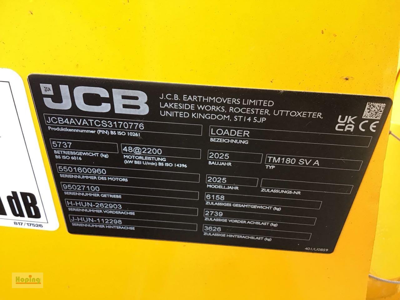 Sonstiges des Typs JCB TM180 AGRI, Neumaschine in Bakum (Bild 5)