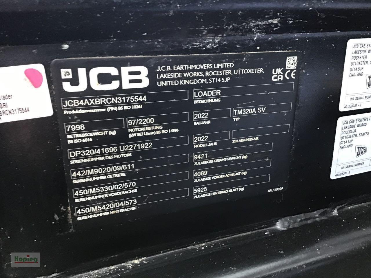 Sonstiges типа JCB TM320 AGRI, Gebrauchtmaschine в Bakum (Фотография 11)