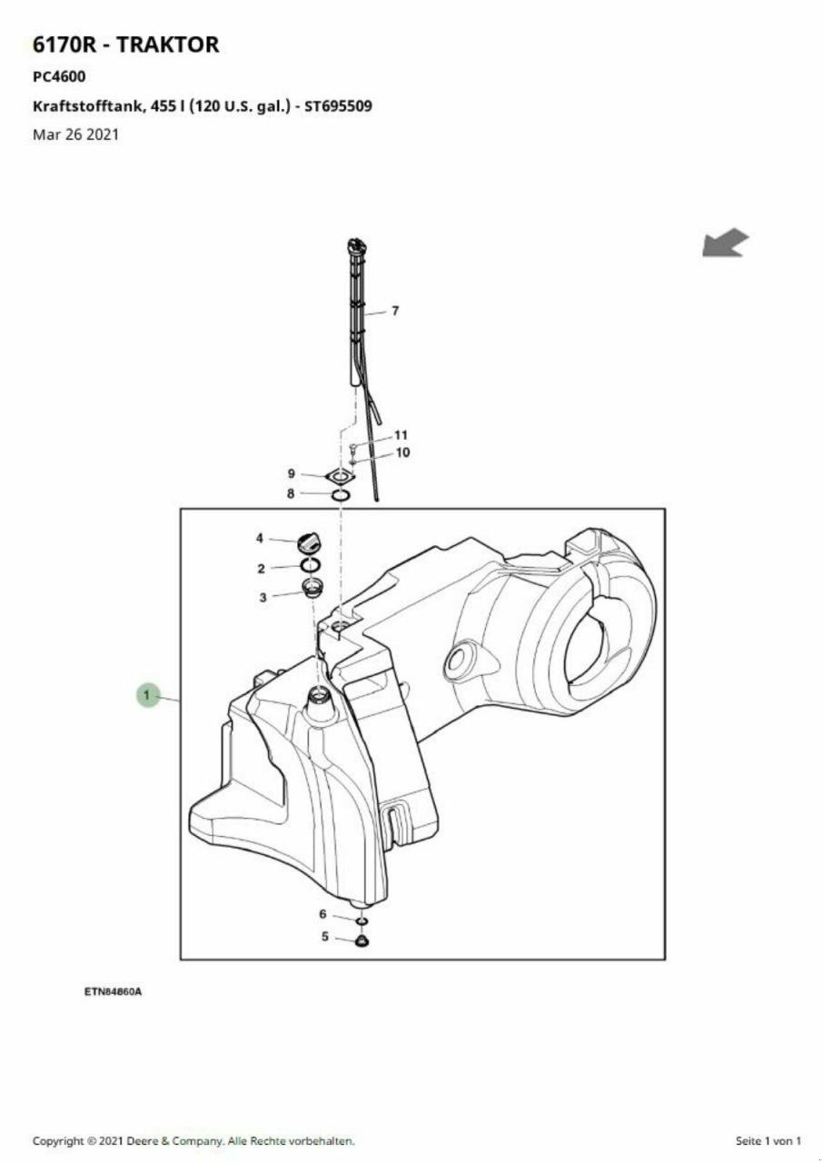 Sonstiges of the type John Deere Kraftstoffbehälter, Gebrauchtmaschine in Niederkirchen (Picture 3)