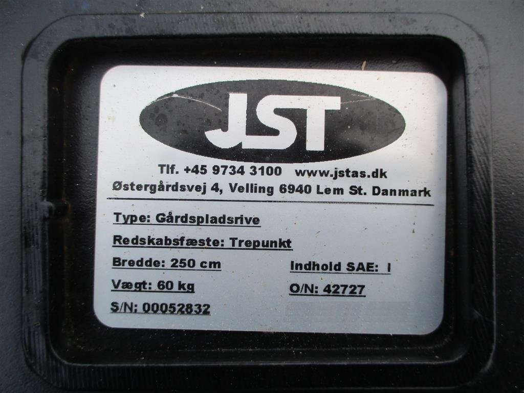 Sonstiges des Typs JST 2.5 mtr Made in DANMARK Gårdsplads-Rive som er kraftig., Gebrauchtmaschine in Lintrup (Bild 8)