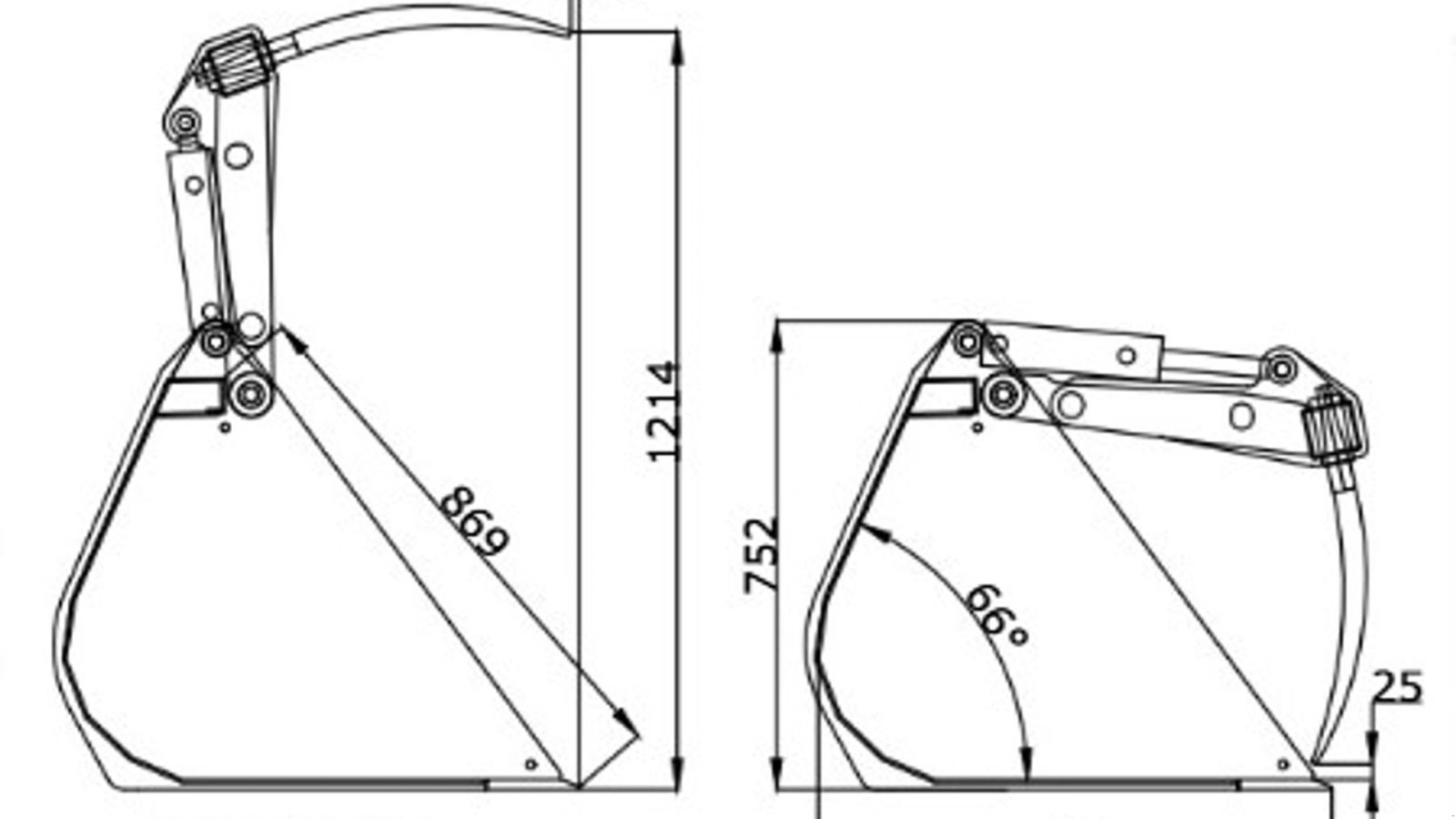 Sonstiges typu JST M overfaldsskovl 90-160 cm./1-2 cyl., Gebrauchtmaschine v Vrå (Obrázek 10)