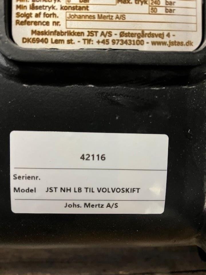 Sonstiges des Typs JST NH LB TIL VOLVOSKIFT, Gebrauchtmaschine in Maribo (Bild 3)
