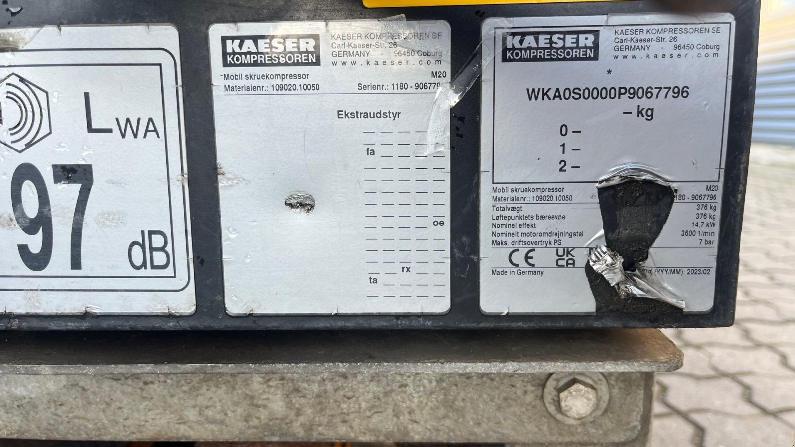 Sonstiges des Typs Kaeser M 20 2M3 kompressor på ski, Gebrauchtmaschine in Rønnede (Bild 10)