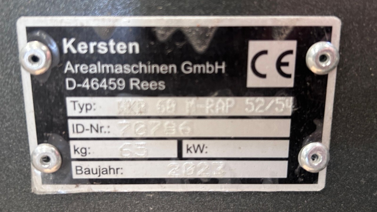 Sonstiges типа Kersten M-Rap 60, Gebrauchtmaschine в Suldrup (Фотография 3)