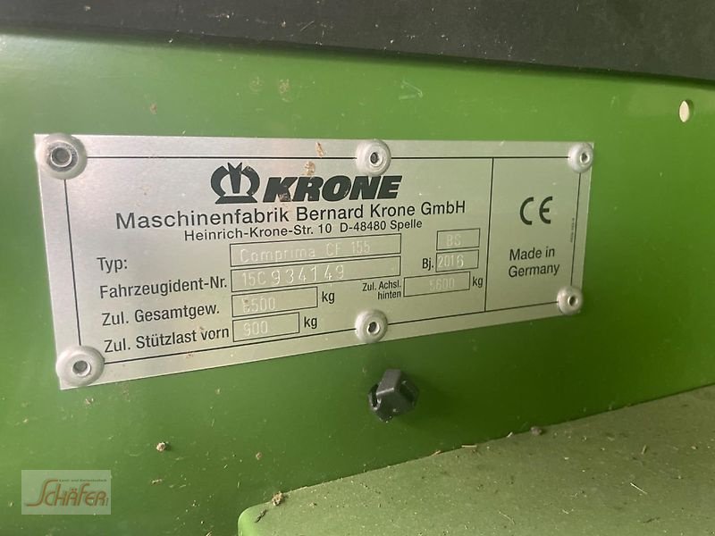 Sonstiges a típus Krone Comprima CF155 XC, Gebrauchtmaschine ekkor: Runkel-Ennerich (Kép 11)