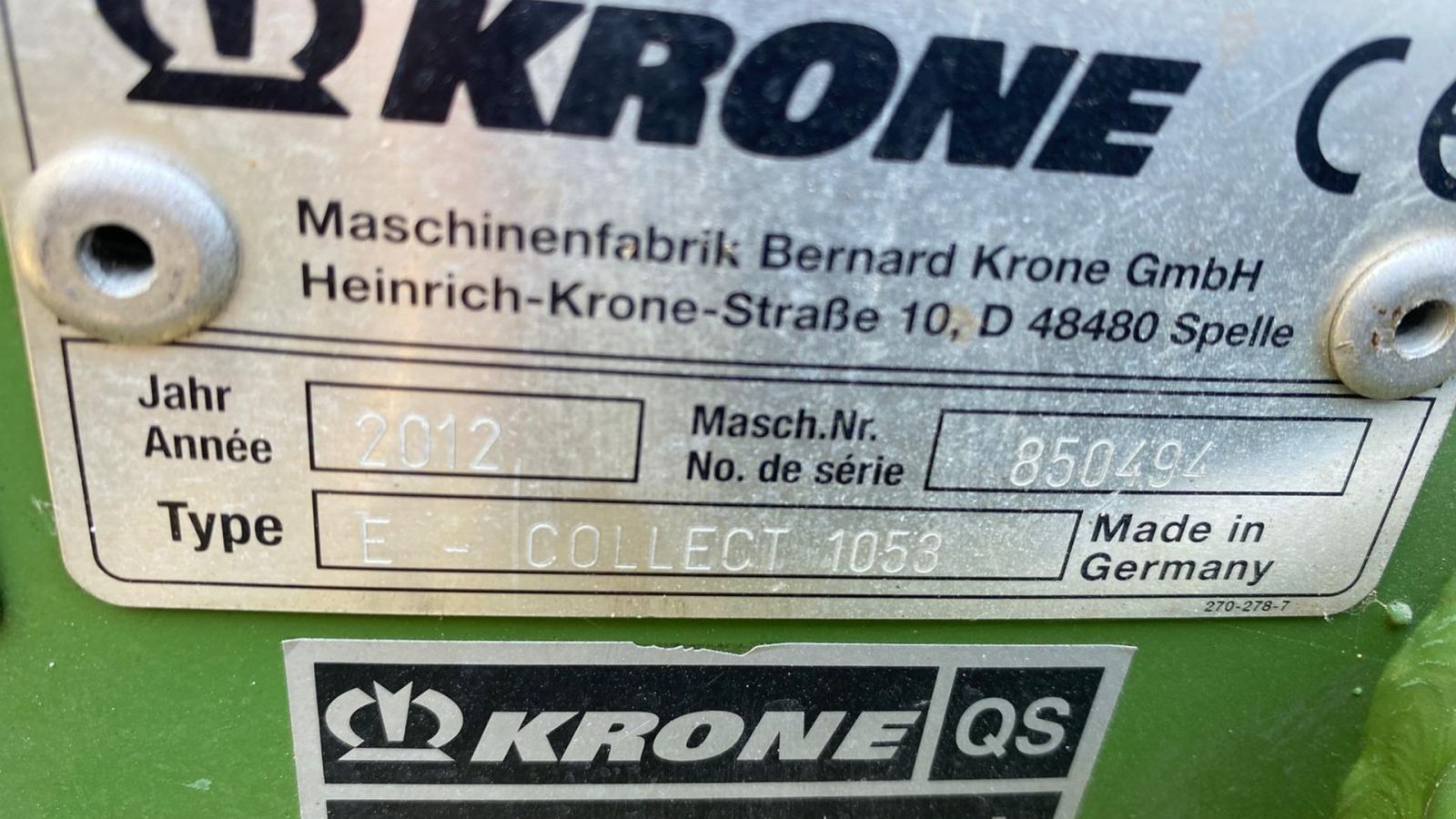 Sonstiges des Typs Krone easy collect 1053, Gebrauchtmaschine in Aulum (Bild 7)