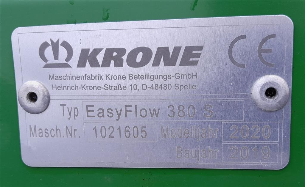 Sonstiges typu Krone EasyFlow 380S, Gebrauchtmaschine w Horsens (Zdjęcie 4)