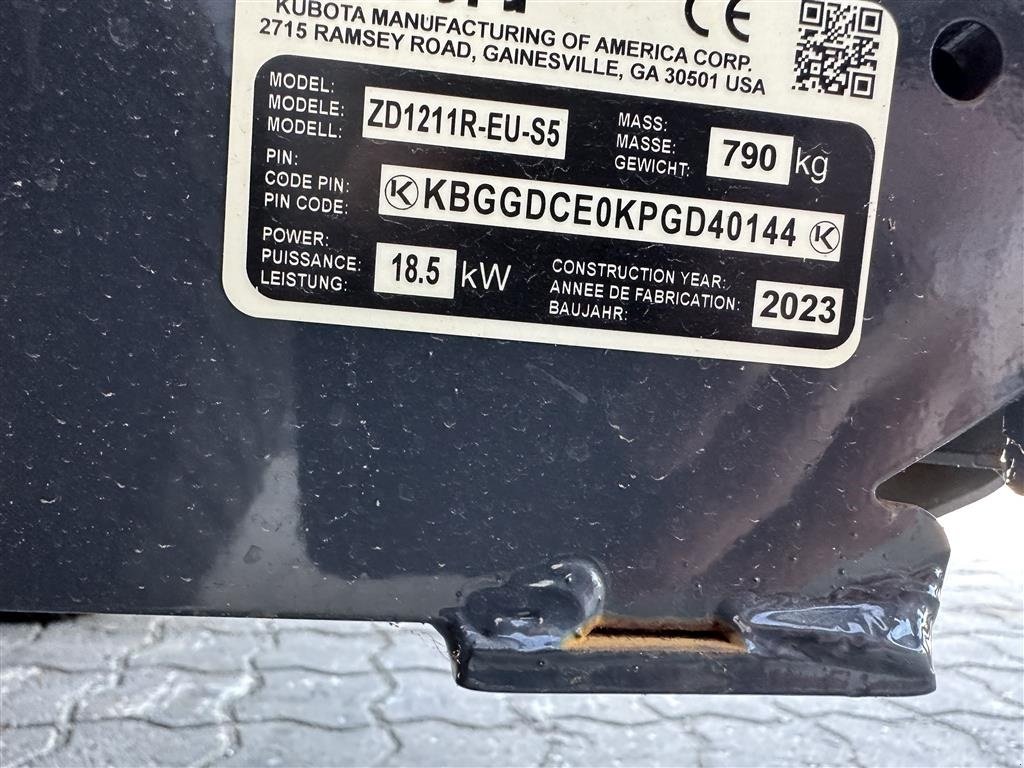 Sonstiges typu Kubota ZD1211 Fabriks NY 150cm Zero turn, Gebrauchtmaschine v Rønnede (Obrázek 8)