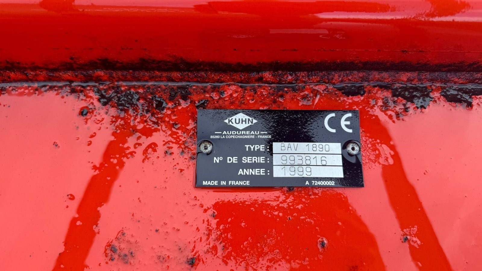 Sonstiges типа Kuhn BAV 1890, Gebrauchtmaschine в Haderup (Фотография 14)