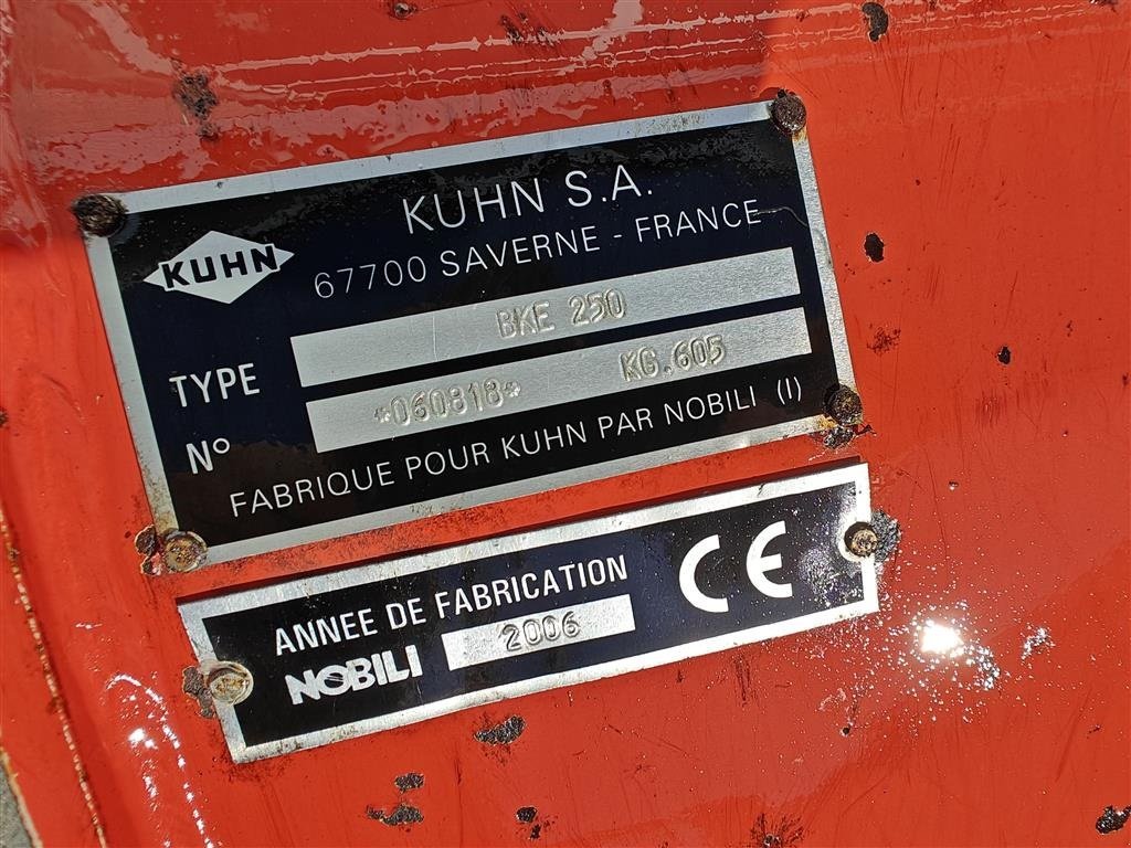 Sonstiges typu Kuhn BKE 250 KØRT GANSKE LIDT, Gebrauchtmaschine v Holstebro (Obrázek 8)