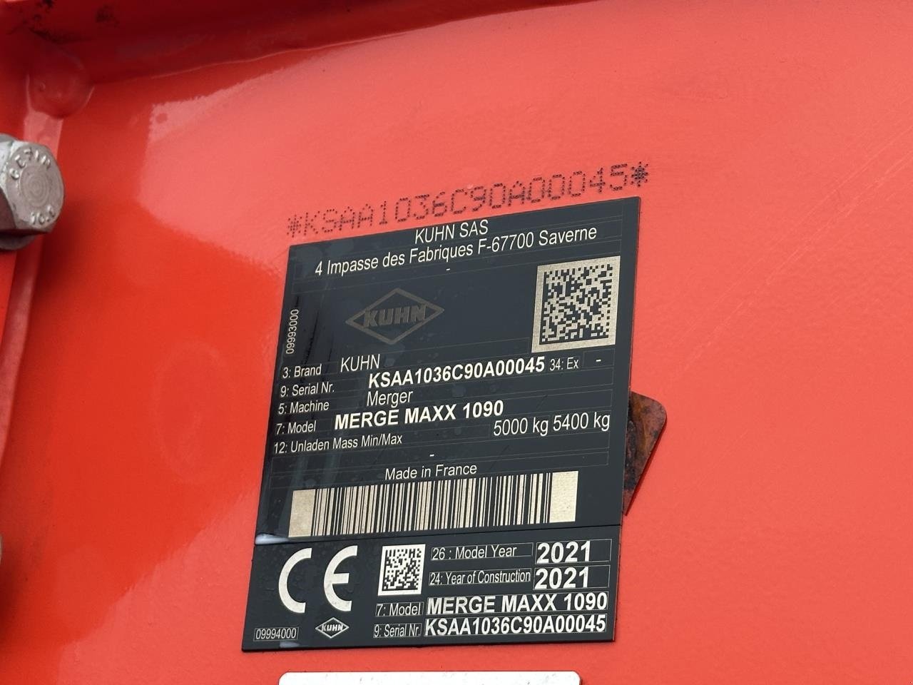 Sonstiges tipa Kuhn MERGE MAXX 1090, Gebrauchtmaschine u Skjern (Slika 10)