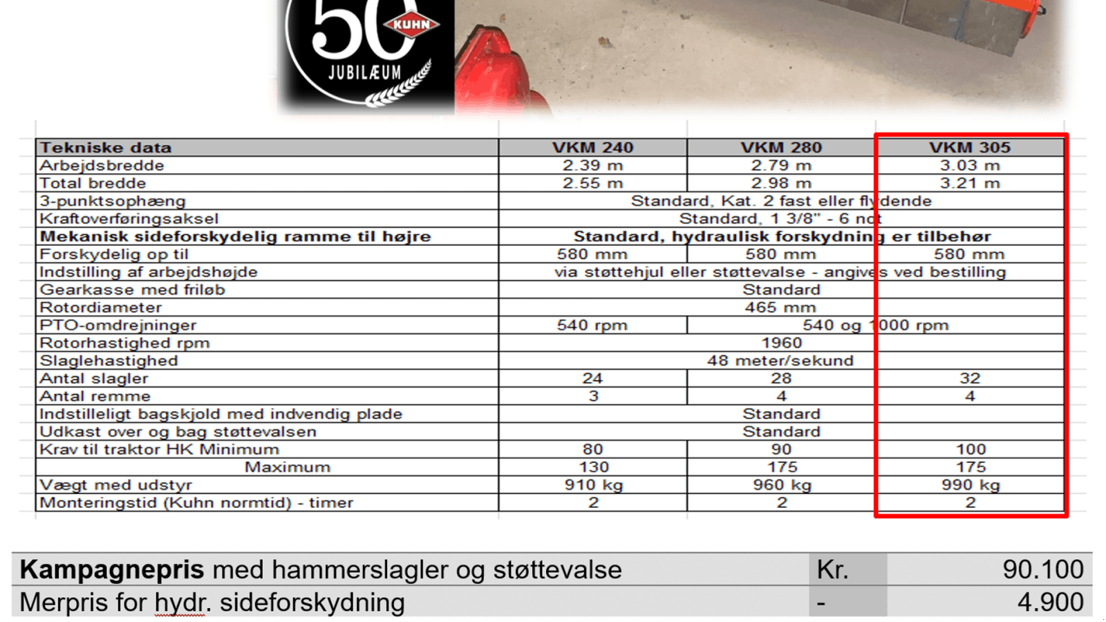 Sonstiges van het type Kuhn VKM 305 mulchmaskine, Gebrauchtmaschine in Ringe (Foto 2)