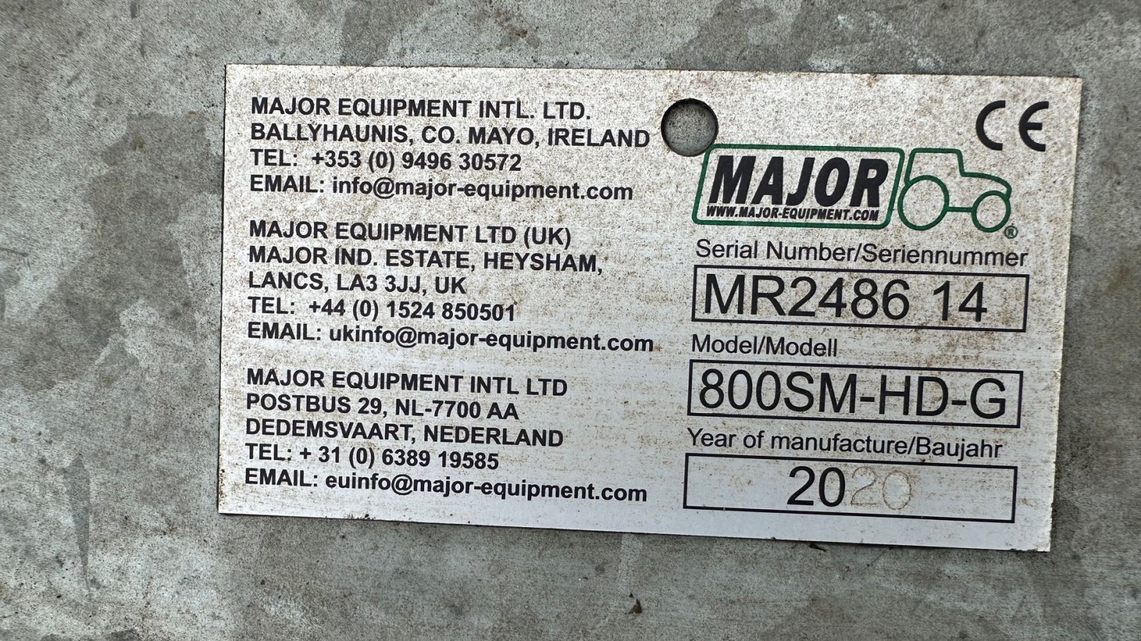 Sonstiges des Typs Major 800SM Grass Topper, Gebrauchtmaschine in Roskilde (Bild 6)