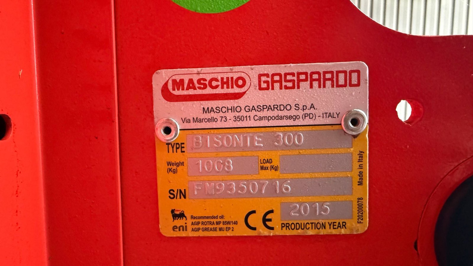Sonstiges typu Maschio Bisonte 300, Gebrauchtmaschine v Gjerlev J. (Obrázek 7)