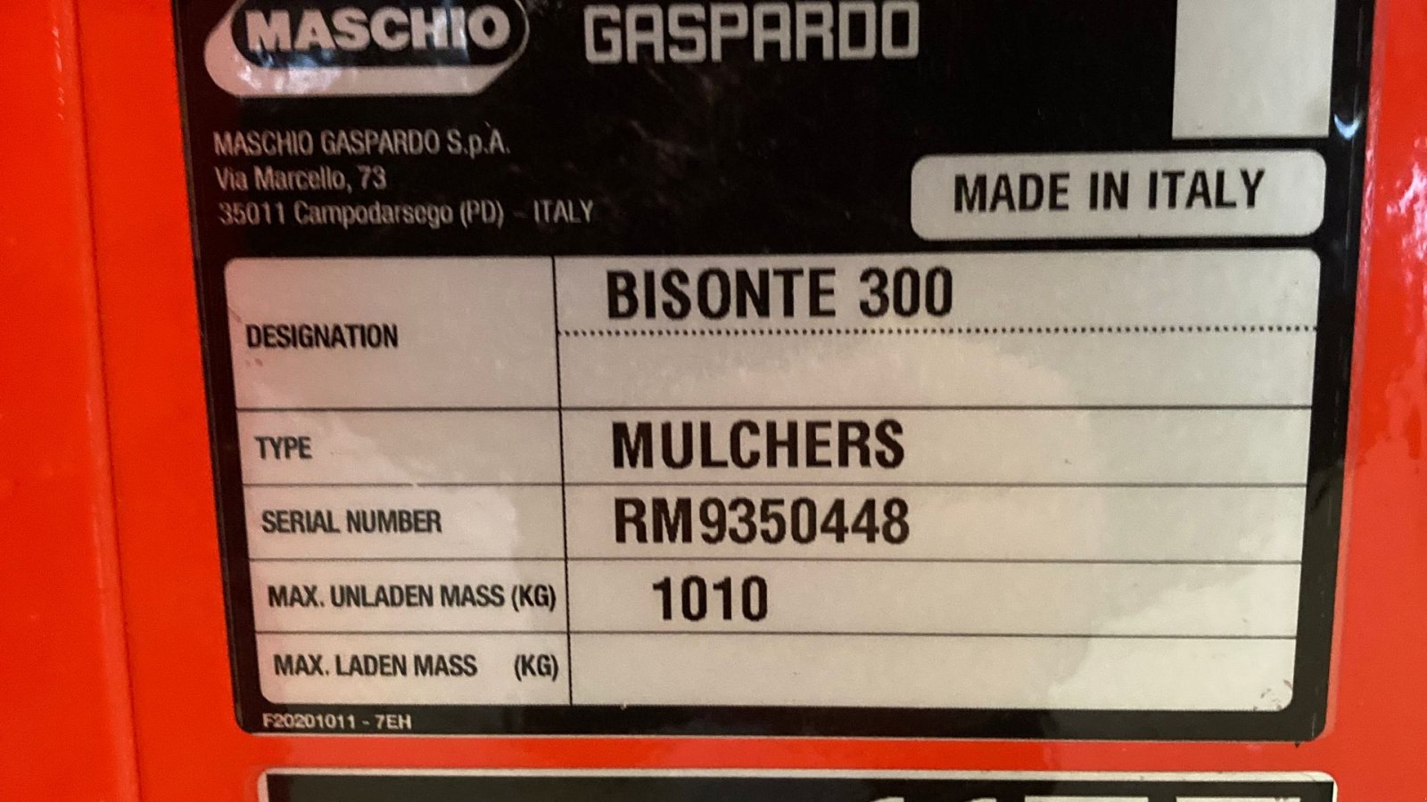 Sonstiges tipa Maschio Bisonte 300, Gebrauchtmaschine u Søllested (Slika 3)