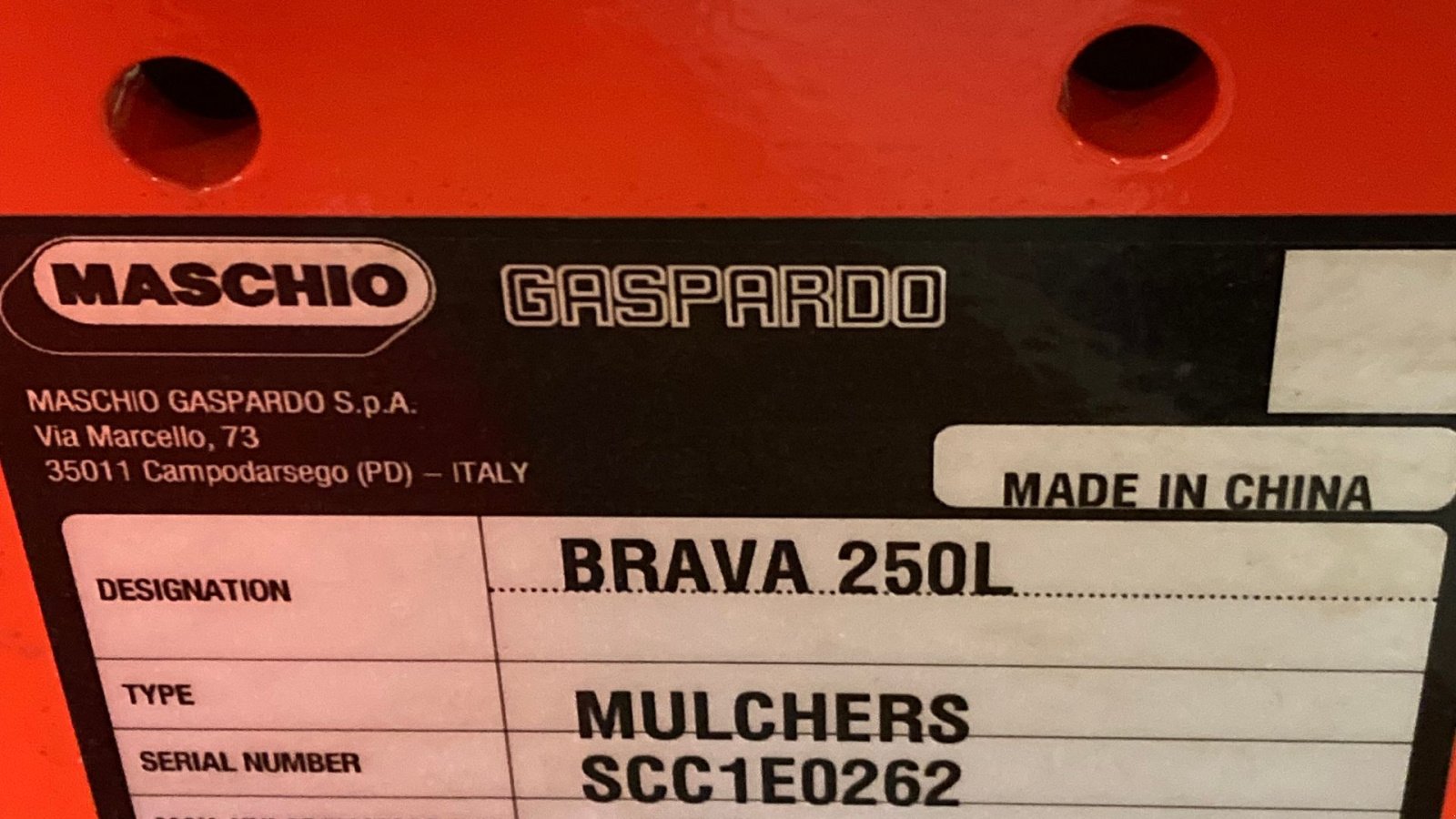 Sonstiges des Typs Maschio Brava 250L, Gebrauchtmaschine in Søllested (Bild 3)