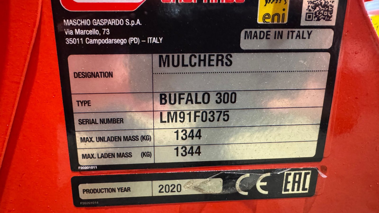 Sonstiges typu Maschio Bufalo 300, Gebrauchtmaschine w Holstebro (Zdjęcie 4)