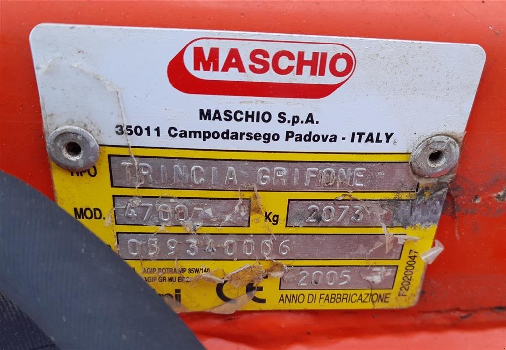 Sonstiges des Typs Maschio Trincia  Grifone 4700, Gebrauchtmaschine in Horsens (Bild 8)