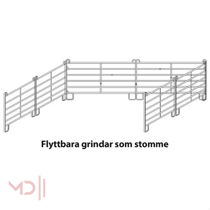 Sonstiges des Typs MD Landmaschinen Kellfri Windschutz 6 x 6 m inkl. 6 Weidepanels mit u-Förmigen Füssen, Neumaschine in Zeven (Bild 11)